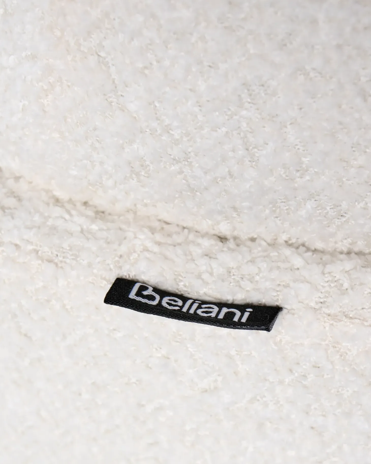 Kontorstol DRYDEN Boucle Cremehvid