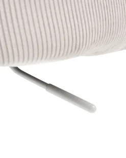 Kontorstol DRYDEN Fløjl Lys Beige