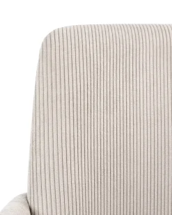Kontorstol DRYDEN Fløjl Lys Beige