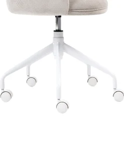 Kontorstol DRYDEN Fløjl Lys Beige