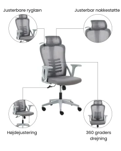 Kontorstol ERGONOX Grå