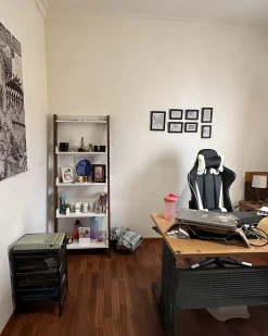 Kontorstol GAMER Kunstlæder Hvid