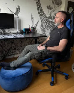 Kontorstol GAMER Kunstlæder Mørkeblå