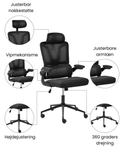 Kontorstol KRYOS Sort