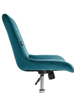 Kontorstol MELROSE Velour Blågrøn
