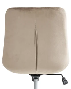 Kontorstol MELROSE Velour Brungrå