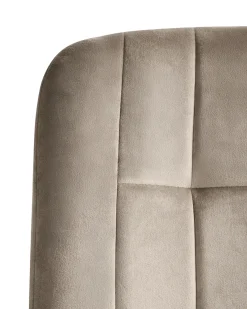 Kontorstol MELROSE Velour Brungrå