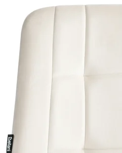 Kontorstol MELROSE Velour Cremehvid