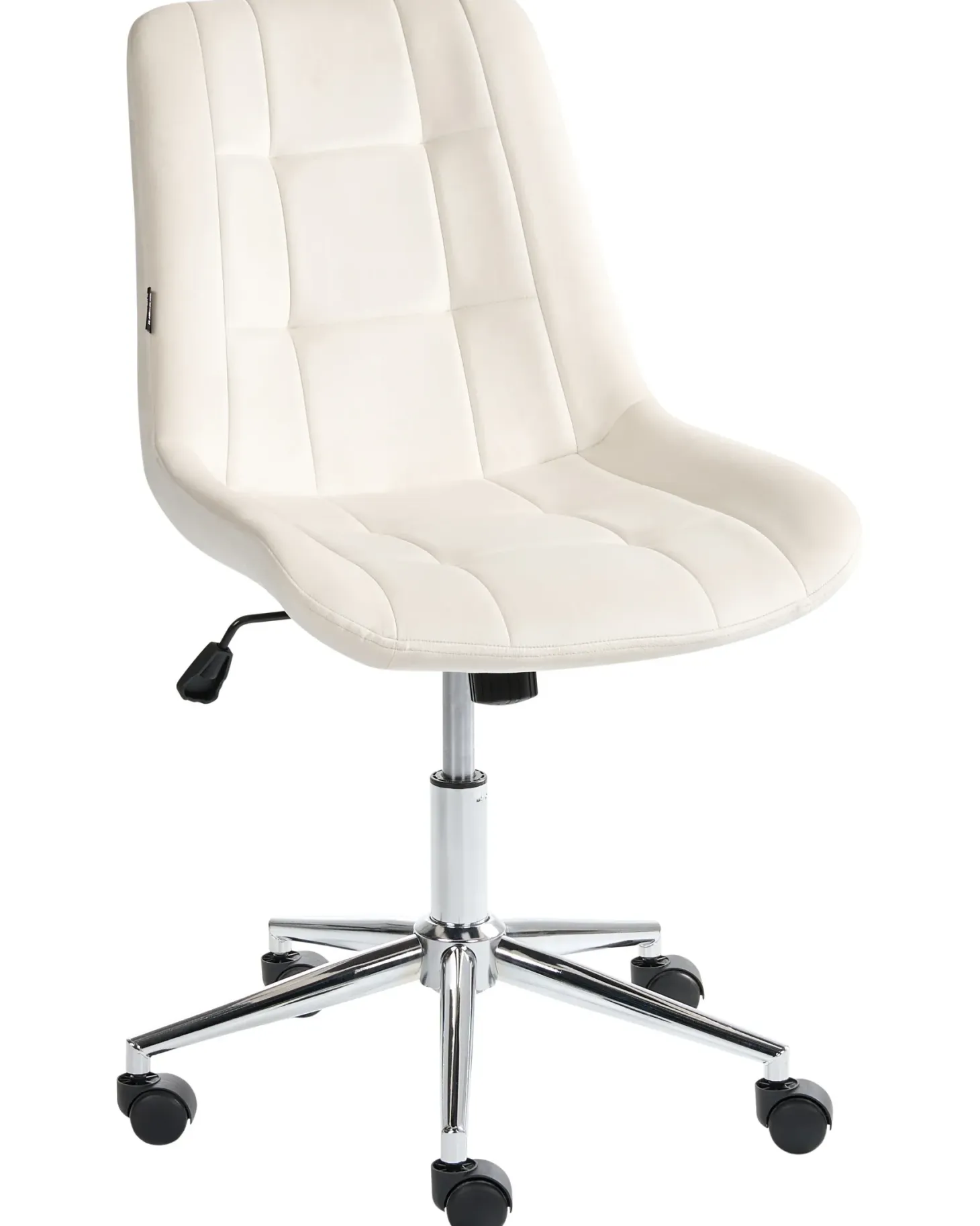 Kontorstol MELROSE Velour Cremehvid