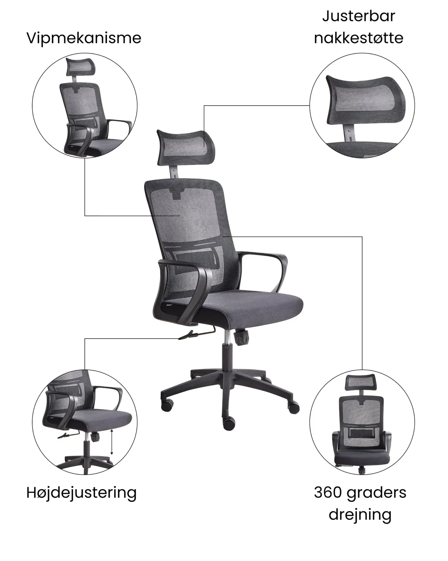 Kontorstol MONARCH Sort
