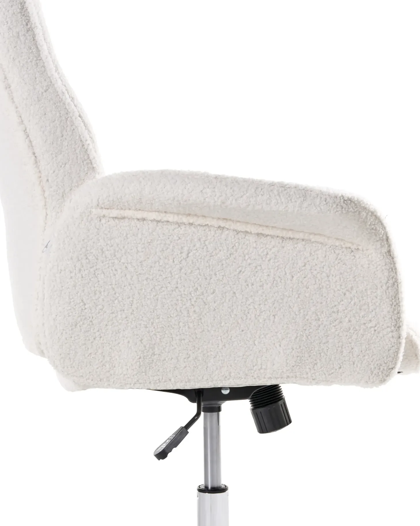 Kontorstol PILOT Boucle Cremehvid