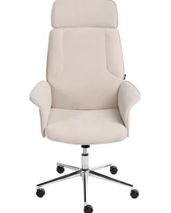 Kontorstol PILOT Velour Lys Beige