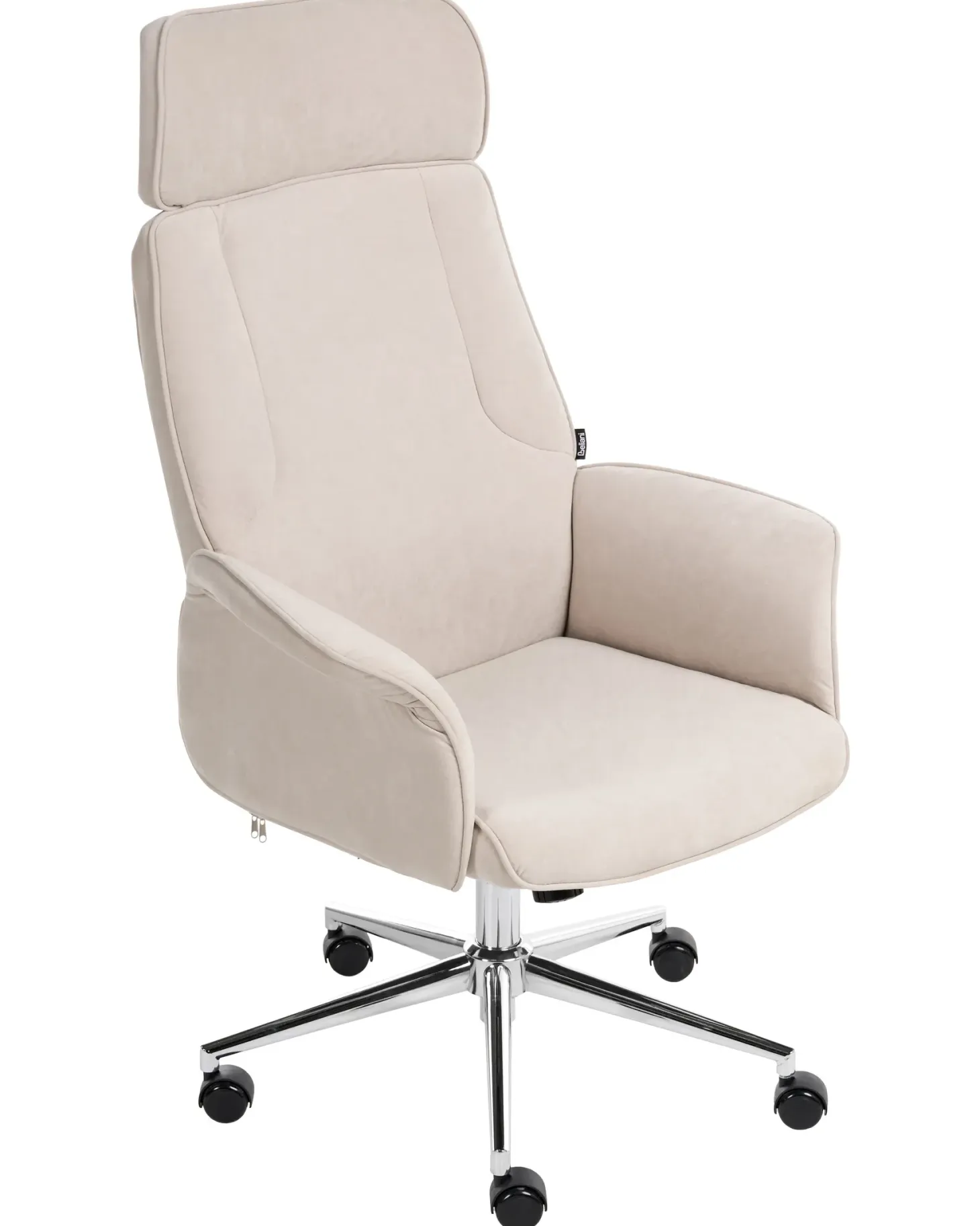 Kontorstol PILOT Velour Lys Beige