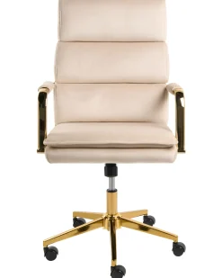 Kontorstol VAMURE Velour Lys Beige