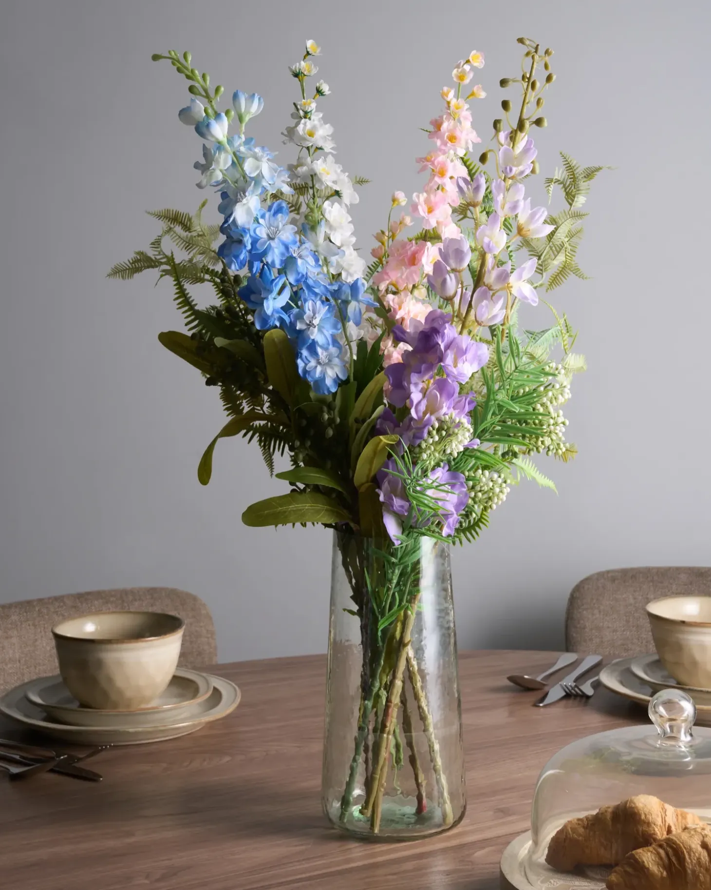Kunstig blomsterbuket ACHETE 80 cm Multifarvet