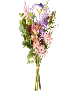 Kunstig blomsterbuket ARGALO 80 cm Multifarvet