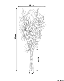 Kunstig blomsterbuket ARGALO 80 cm Multifarvet