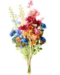 Kunstig blomsterbuket GRADIL 75 cm Multifarvet