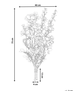 Kunstig blomsterbuket GRADIL 75 cm Multifarvet