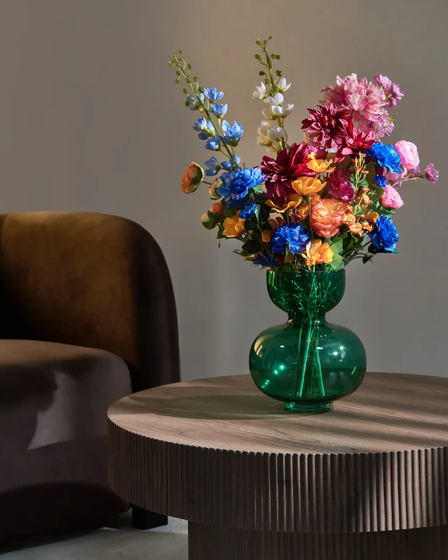 Kunstig blomsterbuket GRADIL 75 cm Multifarvet