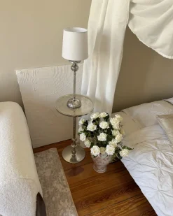 Kunstig blomsterbuket LAPAS 55 cm Hvid