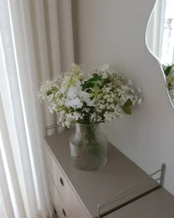 Kunstig blomsterbuket LOURO 70 cm Hvid