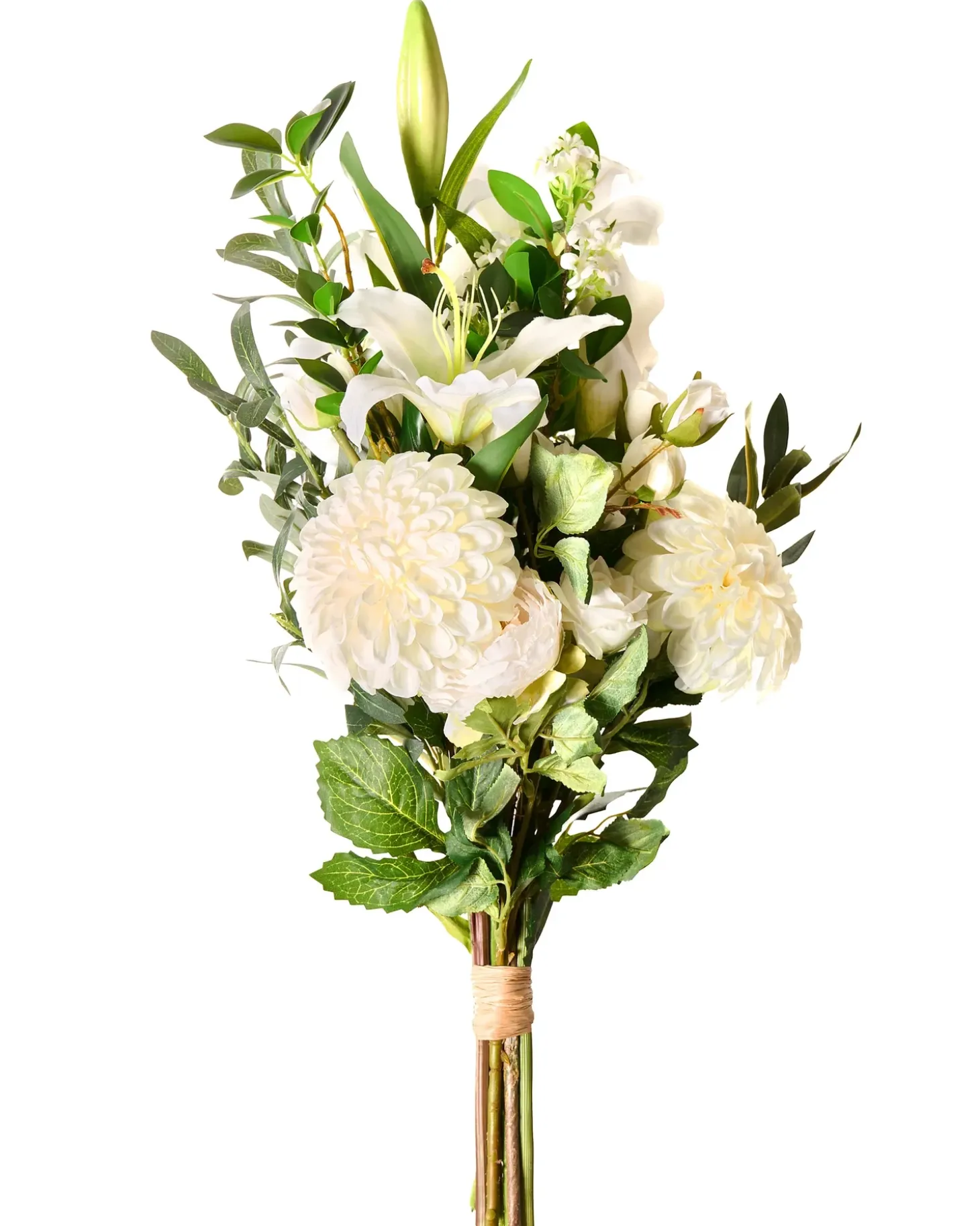 Kunstig blomsterbuket PARREIRA 67 cm Hvid