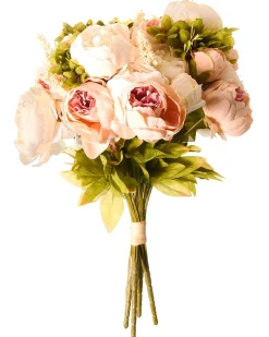 Kunstig blomsterbuket RAPOSA 45 cm Pastellrosa