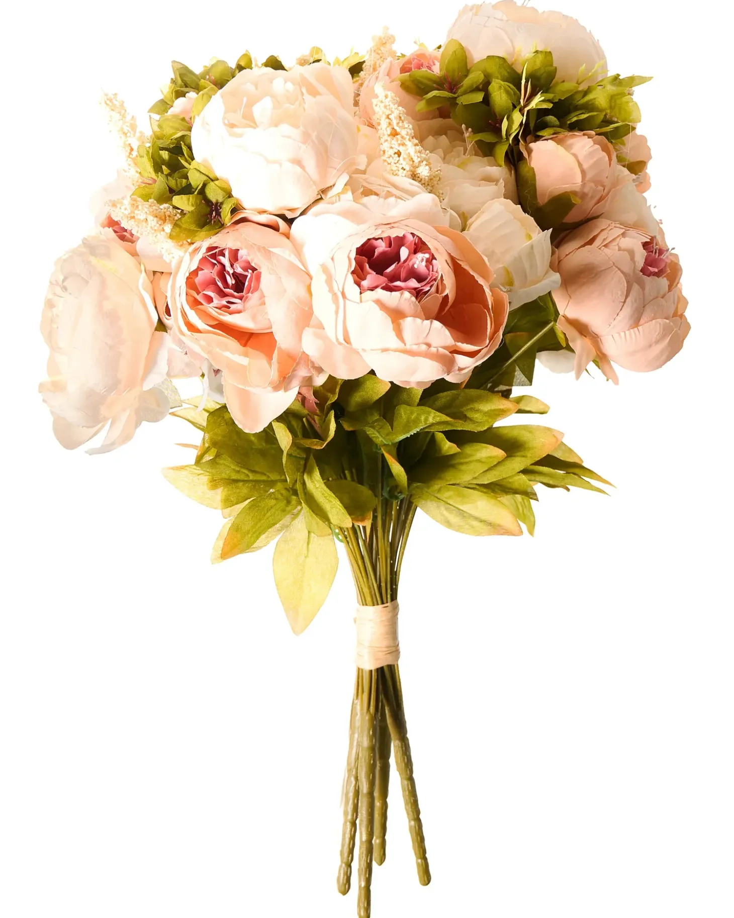 Kunstig blomsterbuket RAPOSA 45 cm Pastellrosa