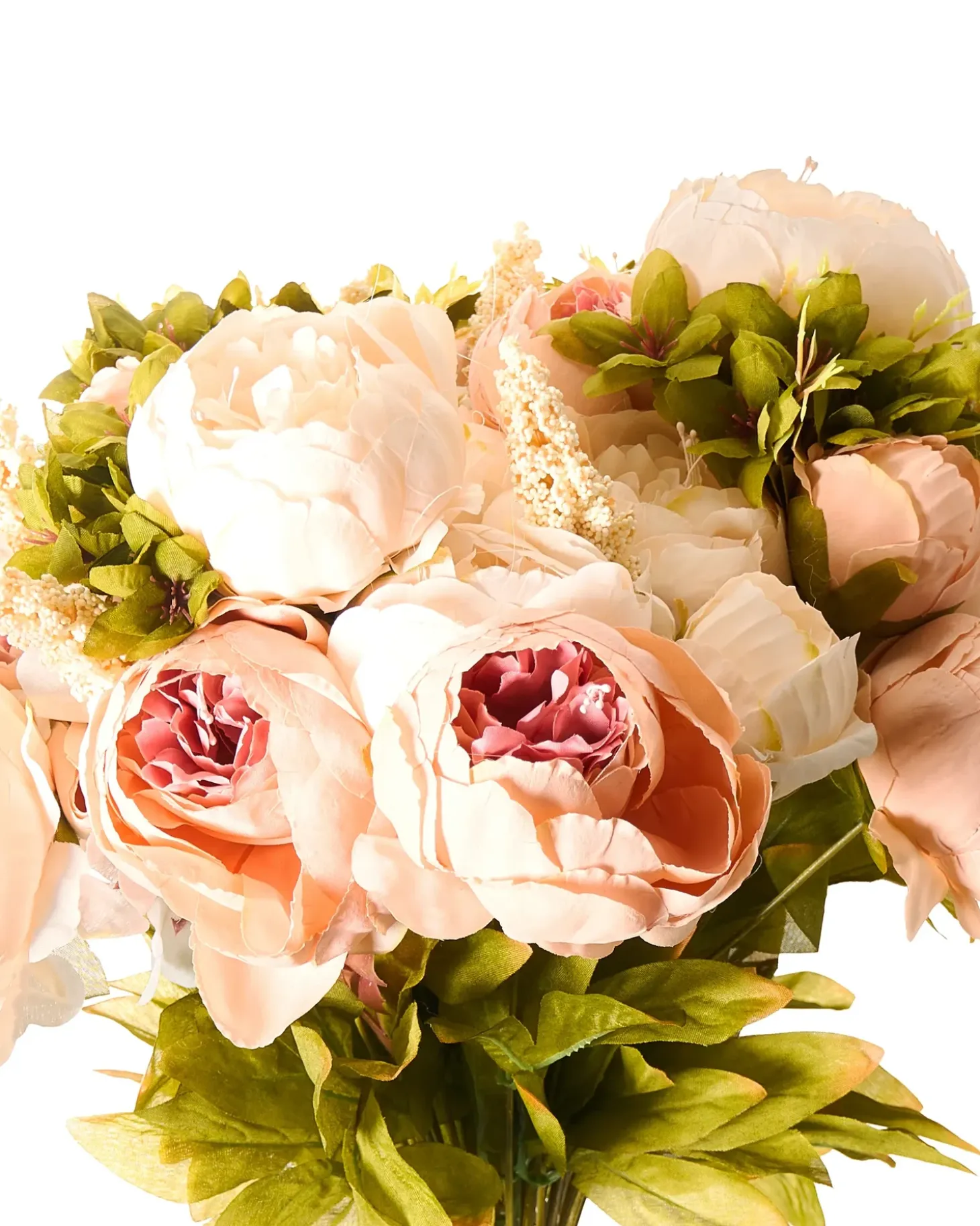 Kunstig blomsterbuket RAPOSA 45 cm Pastellrosa