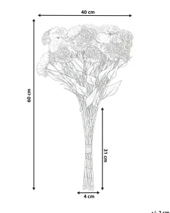 Kunstig blomsterbuket SILVEIRA 60 cm Lyserød