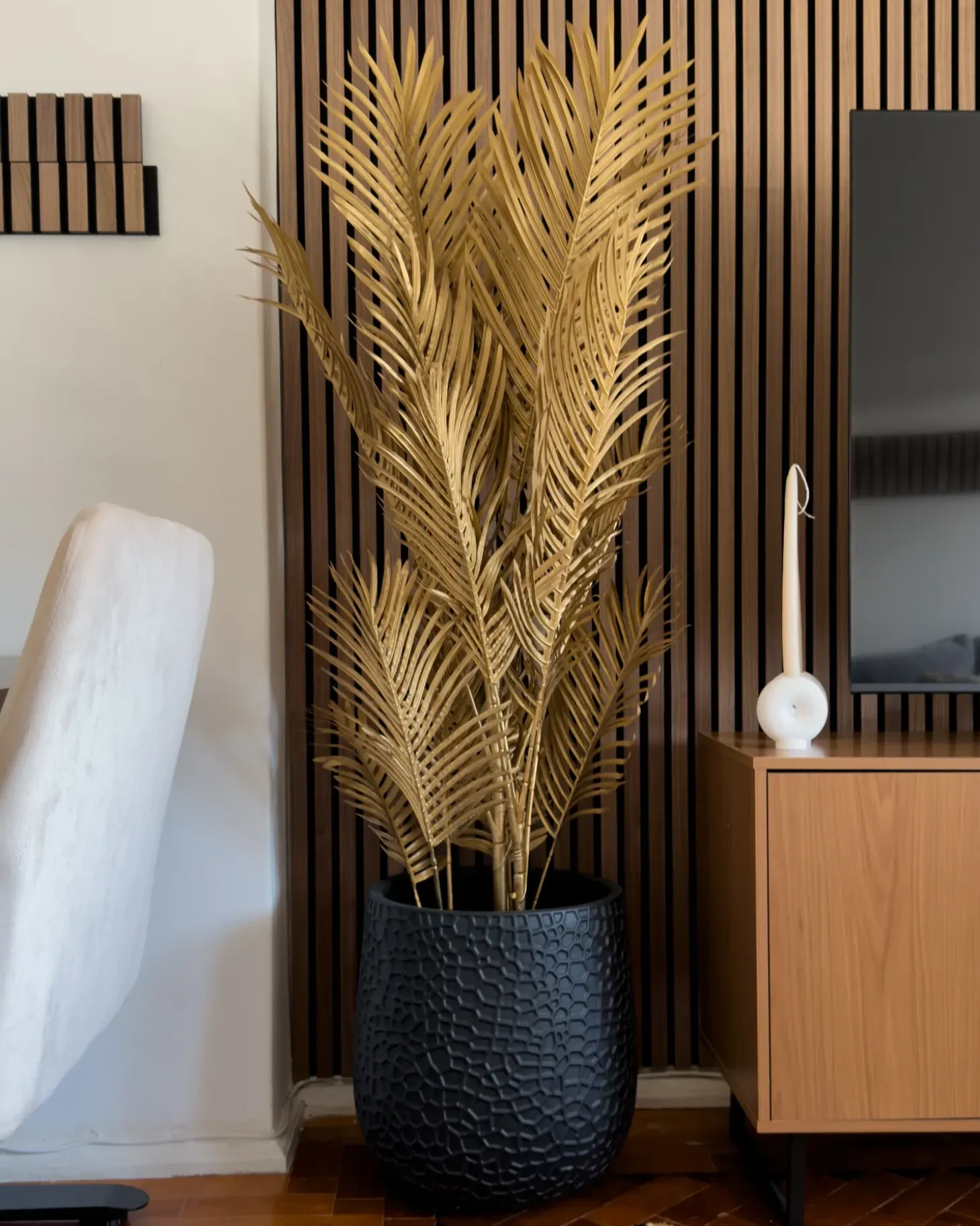 Kunstig plante ARECA PALM 160 cm Guld