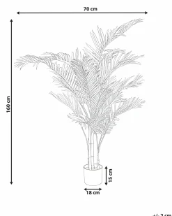Kunstig plante ARECA PALM 160 cm Guld