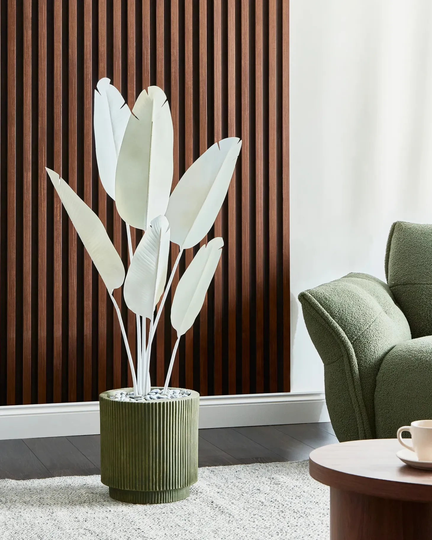 Kunstig plante BANANA TREE 123 cm Hvid