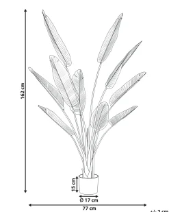 Kunstig plante BANANA TREE 162 cm Guld
