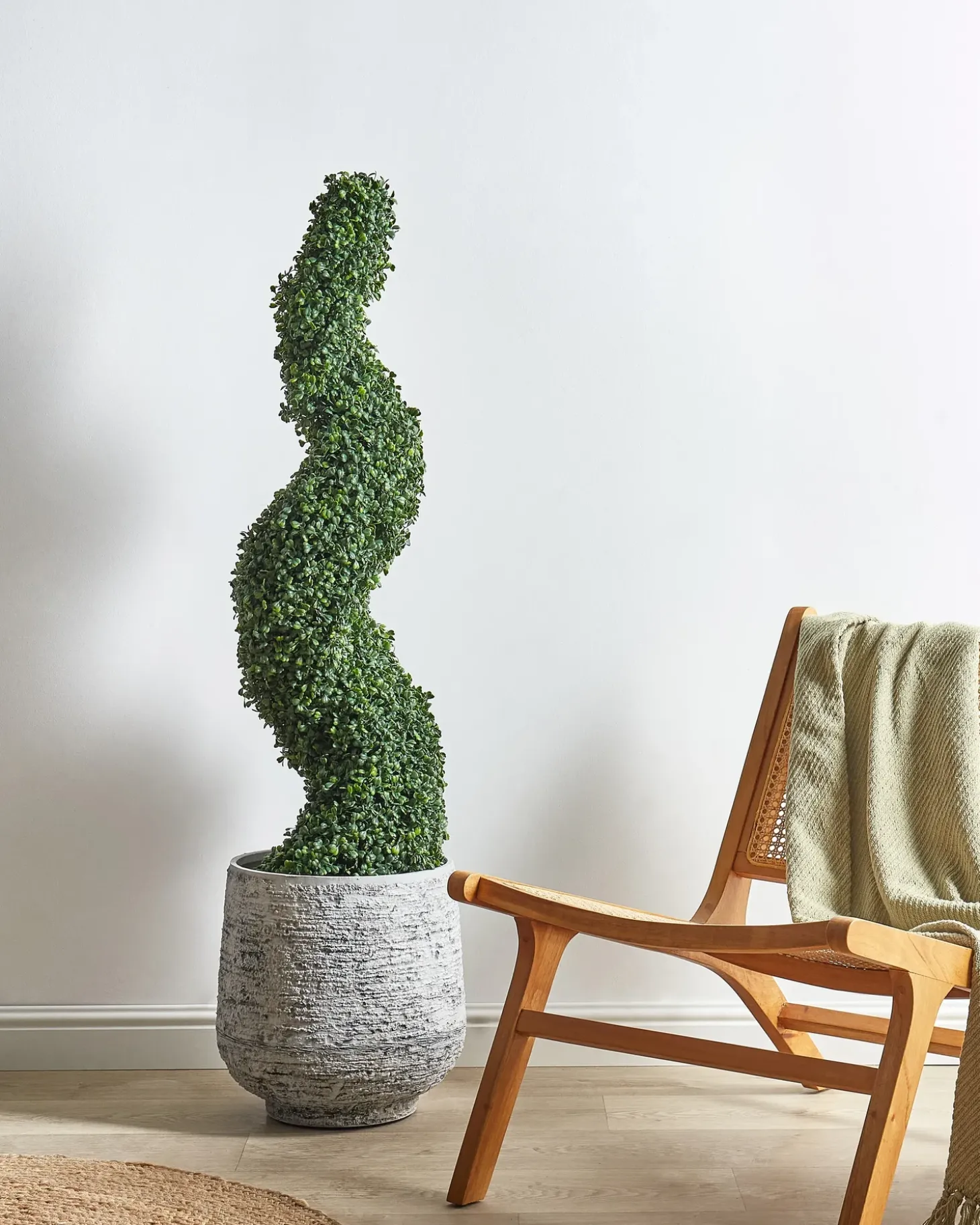 Kunstig plante BOXWOOD SPIRAL TREE 120 cm Grøn