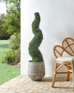 Kunstig plante BOXWOOD SPIRAL TREE 120 cm Grøn