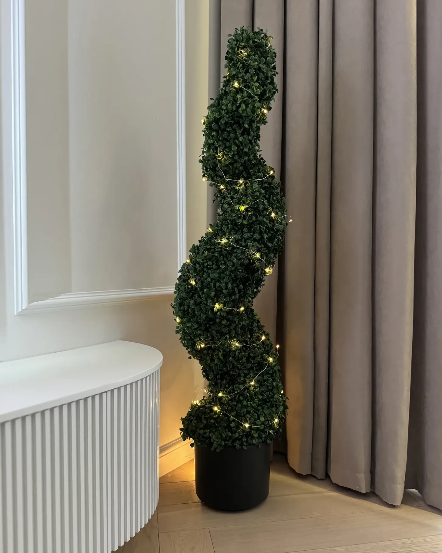 Kunstig plante BOXWOOD SPIRAL TREE 120 cm Grøn