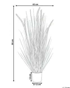 Kunstig plante BRISTLEGRASS 90 cm Grøn
