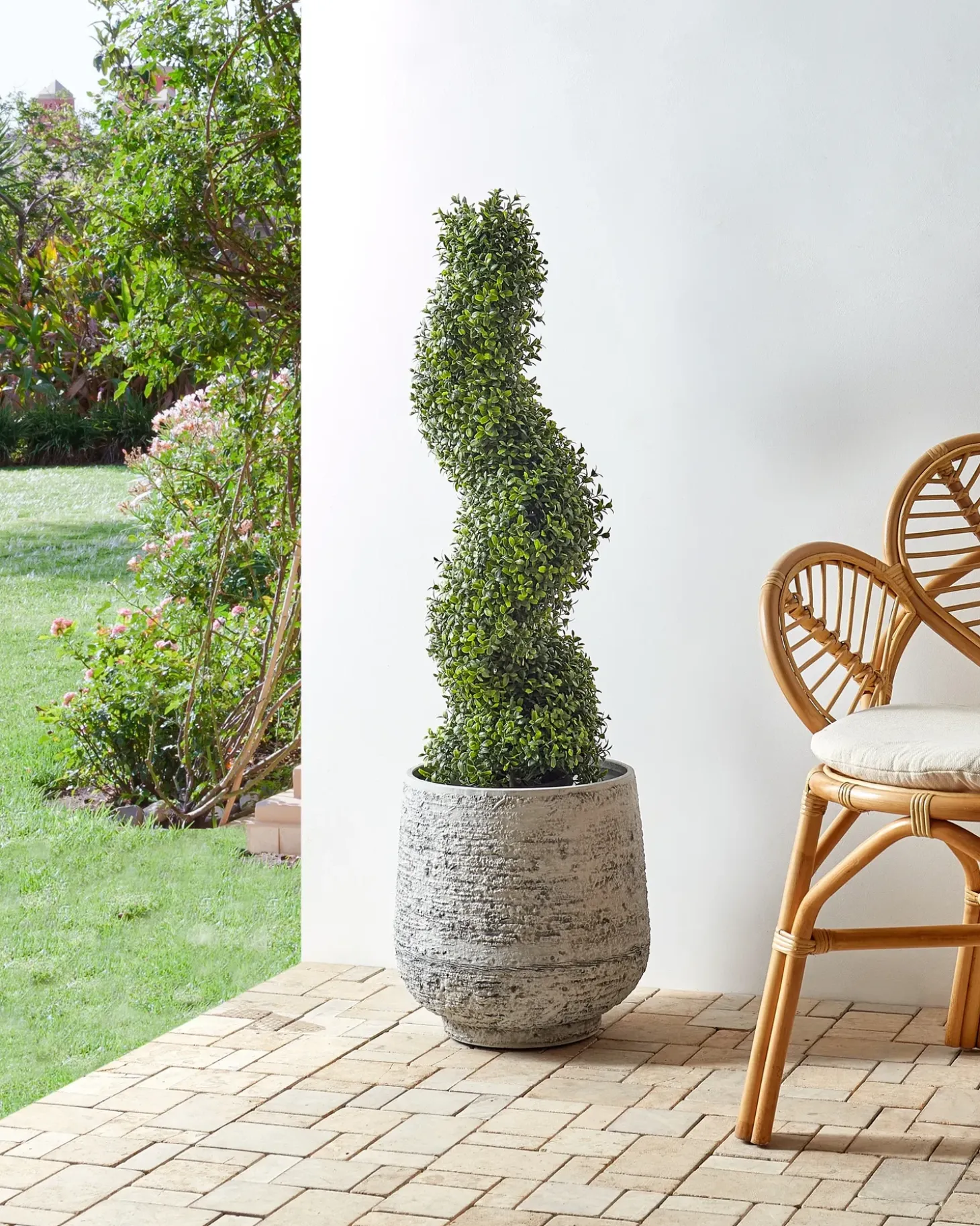 Kunstig plante BUXUS SPIRAL TREE 98 cm Grøn