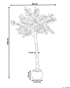 Kunstig plante CHERRY TREE 180 cm Hvid