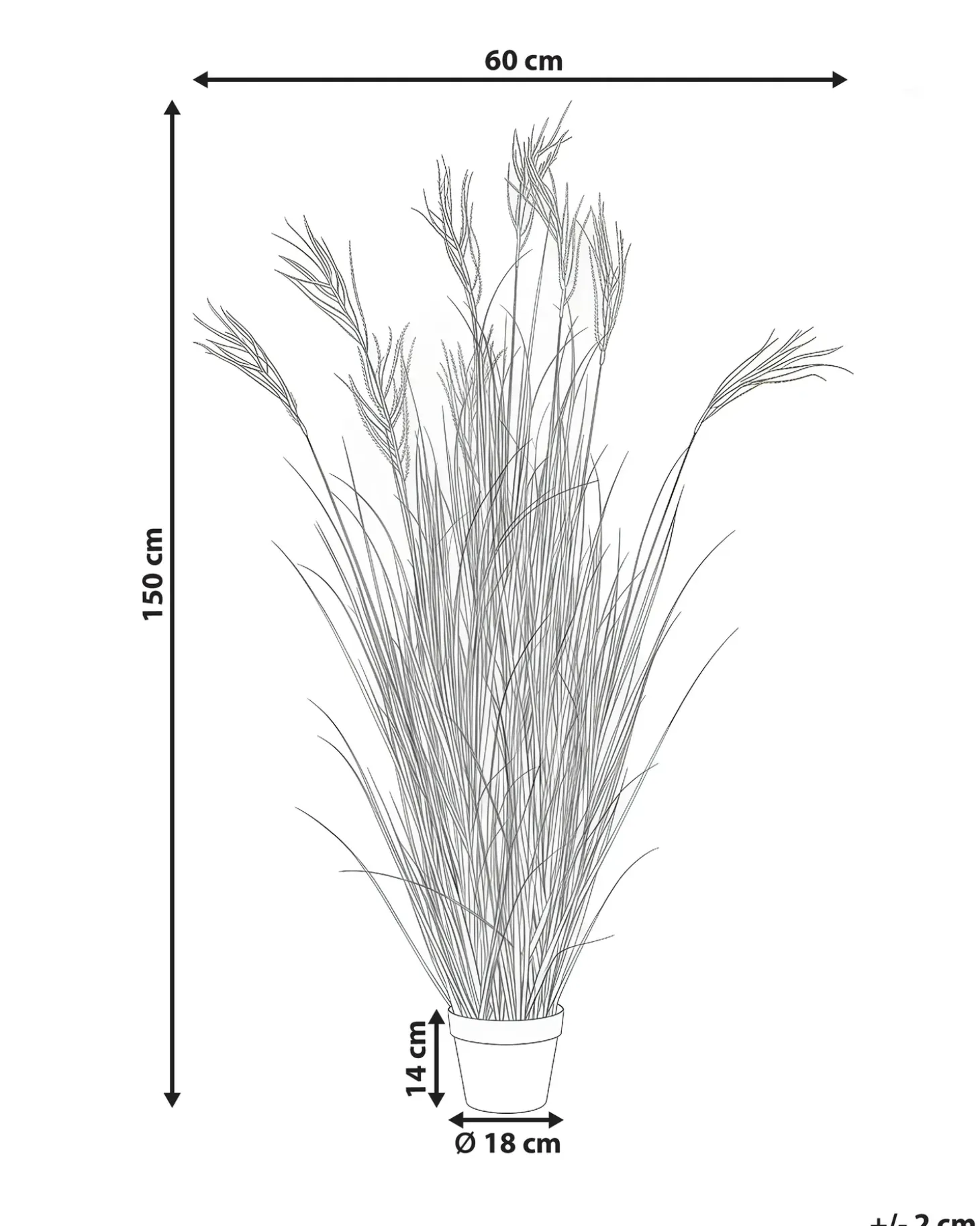 Kunstig plante CLAW FLOWER 150 cm Grøn