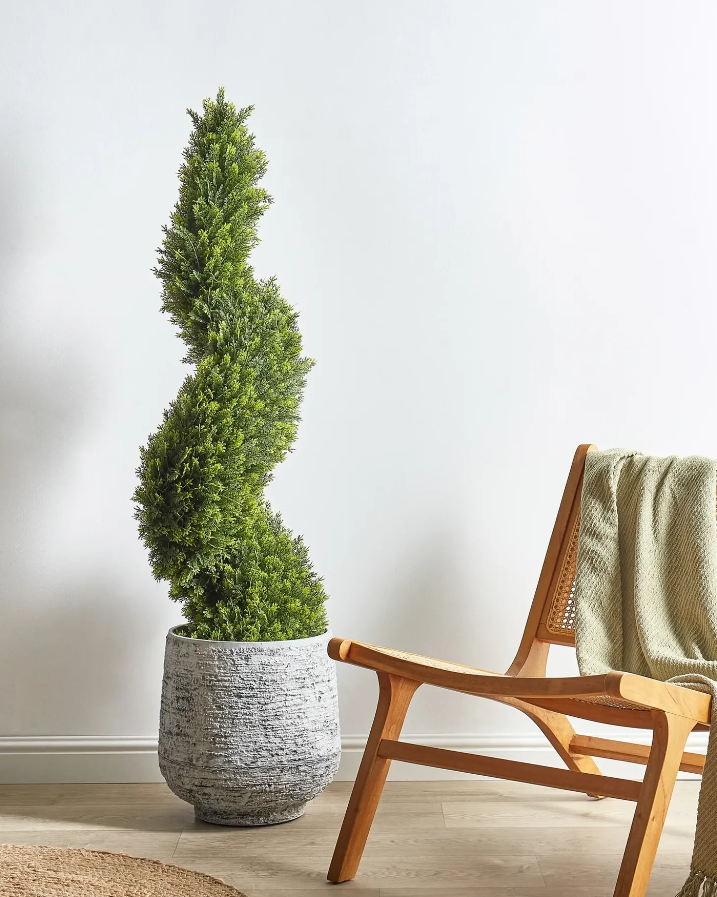 Kunstig plante CYPRESS SPIRAL TREE 126 cm Grøn