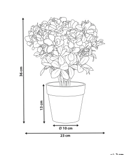 Kunstig plante NOVELLA 36 cm Lyserød
