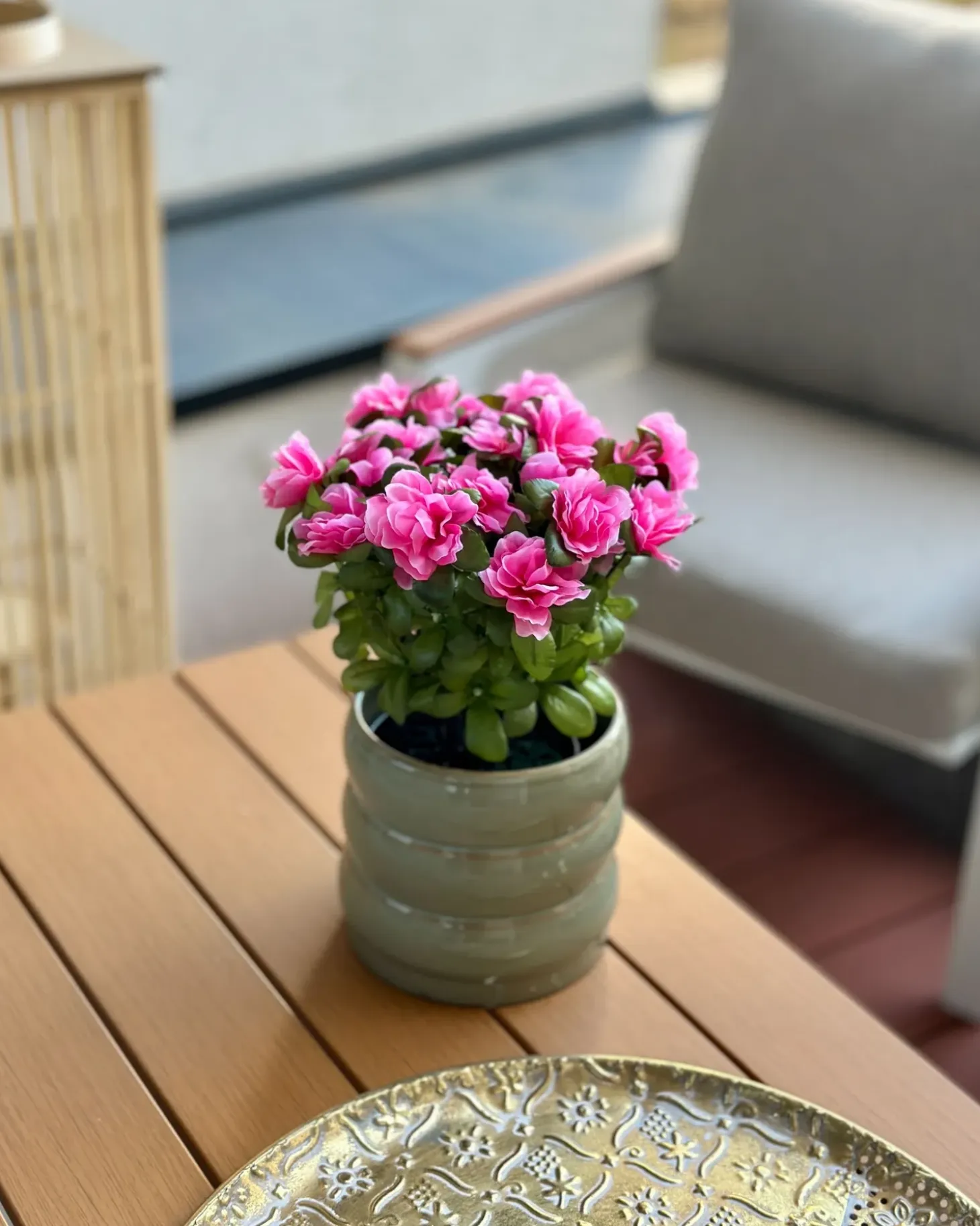 Kunstig plante NOVELLA 36 cm Lyserød
