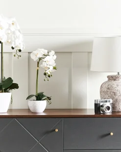 Kunstig plante ORCHID 42 cm Hvid