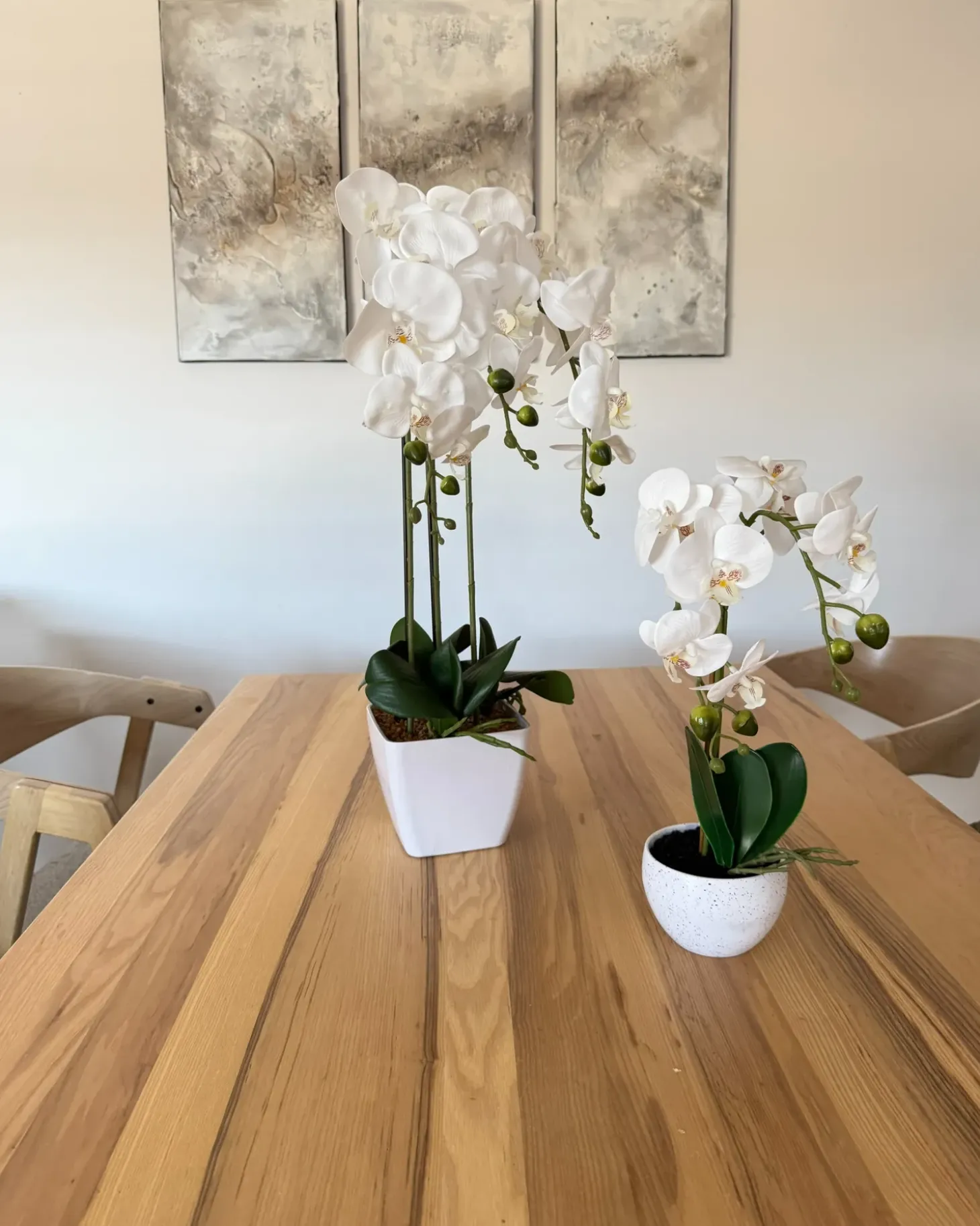 Kunstig plante ORCHID 42 cm Hvid