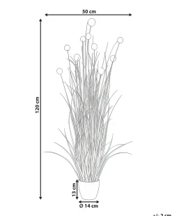 Kunstig plante POMPOM GRASS 120 cm Grøn