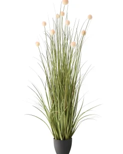 Kunstig plante POMPOM GRASS 120 cm Grøn