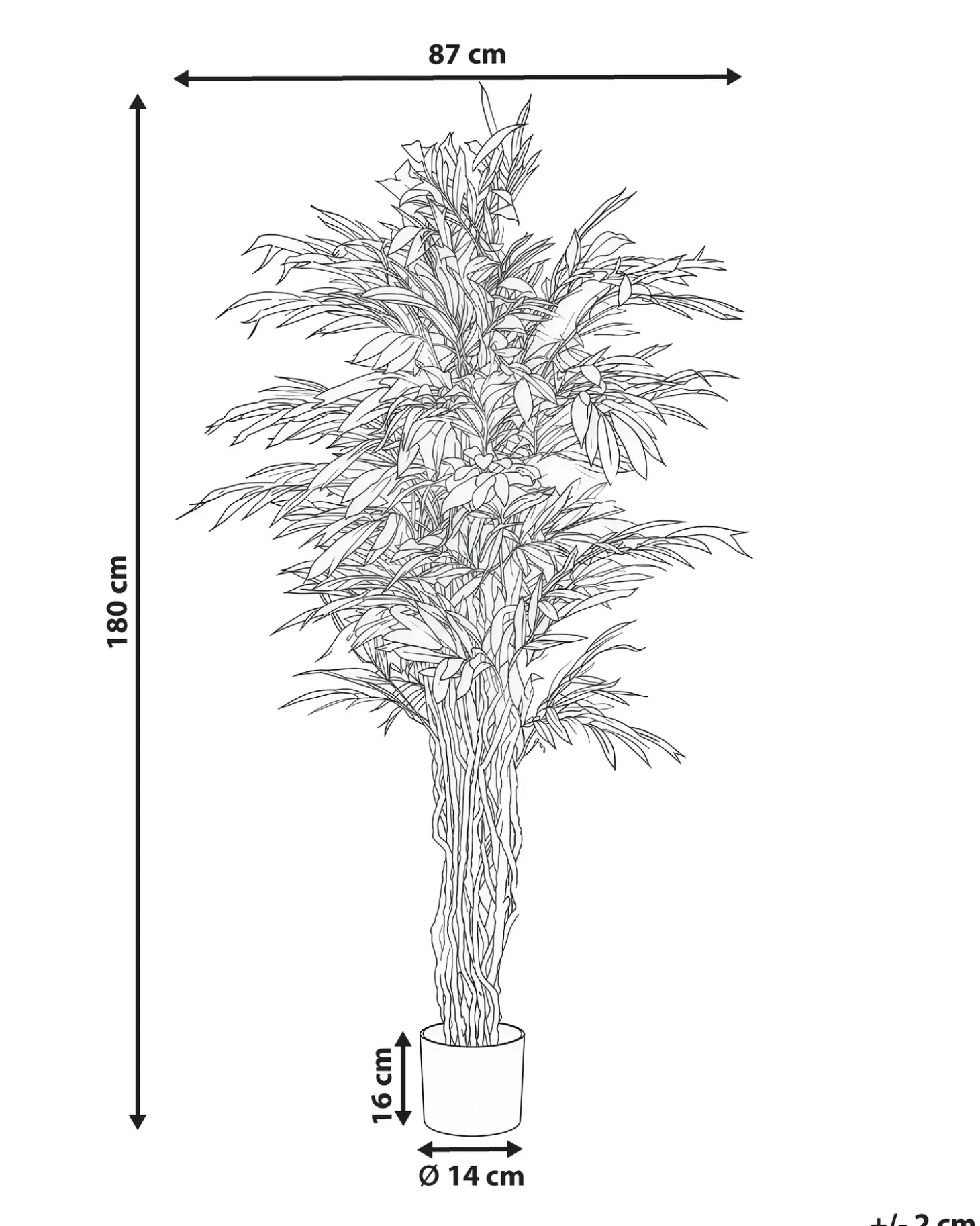 Kunstig plante WILLOW TREE 180 cm